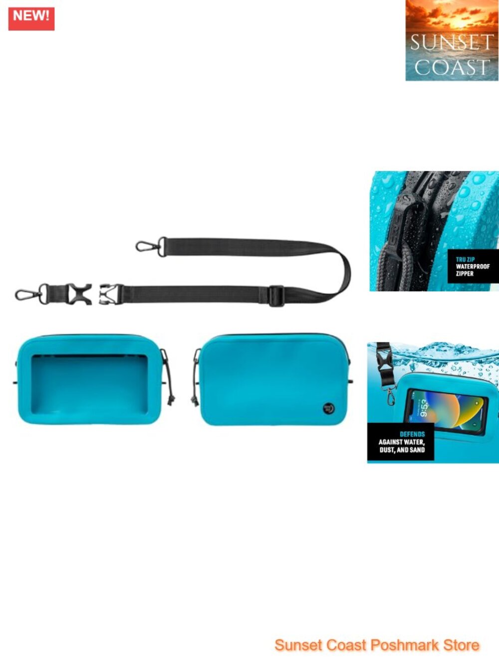 Waterproof Hip Pack with Phone Pocket & Adjustable Strap - Hiking & Beach